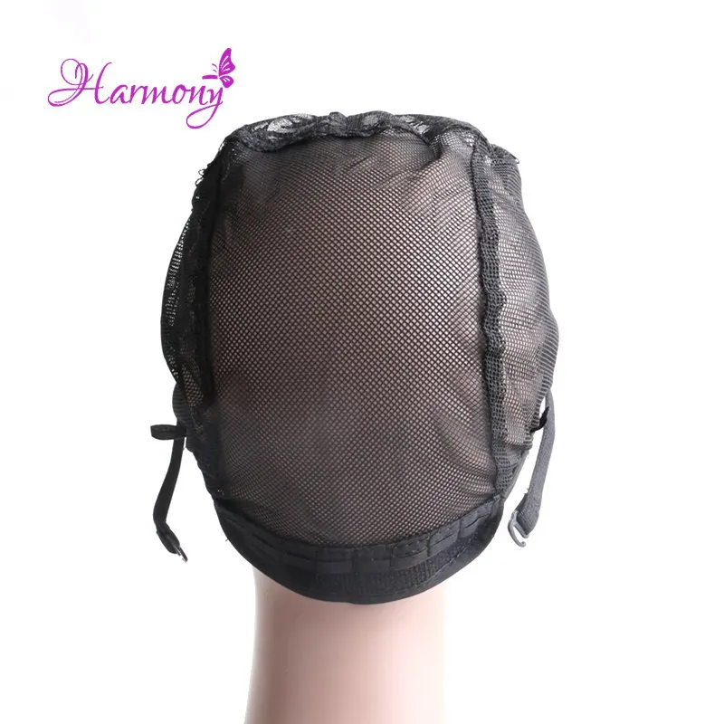 Harga 5 pcs lot U Bagian Topi Wig Dengan Renda Bersih Untuk Membuat Wig Dengan Tali Adjustable Glueless Wig Caps Untuk Membuat wig