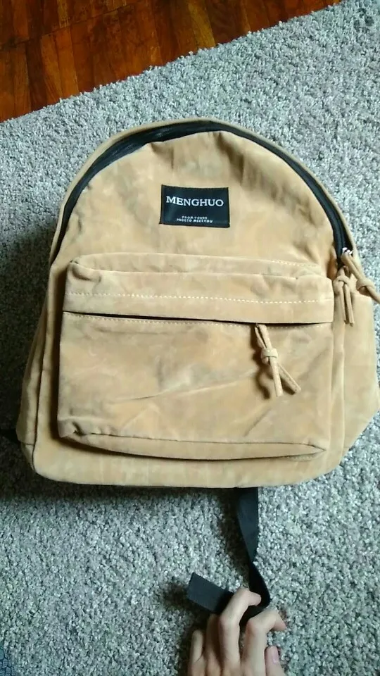 suede backpack preppy style school bag (6)