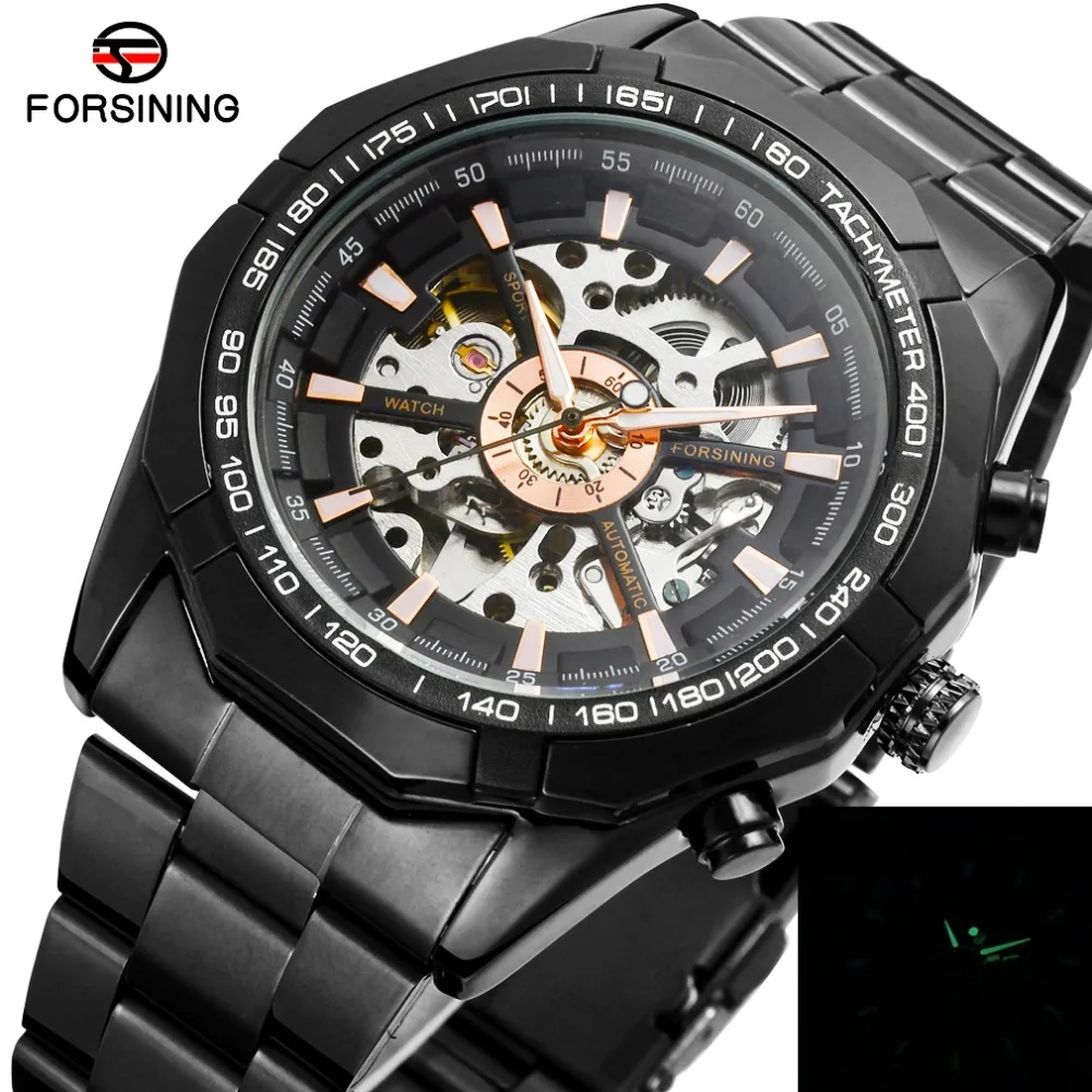 

Vintage Mens Watch Top Brand Luxury Automatic Skeleton Watches Luminous Hands Mechanical Sports Military Wristwatch Male Fashion