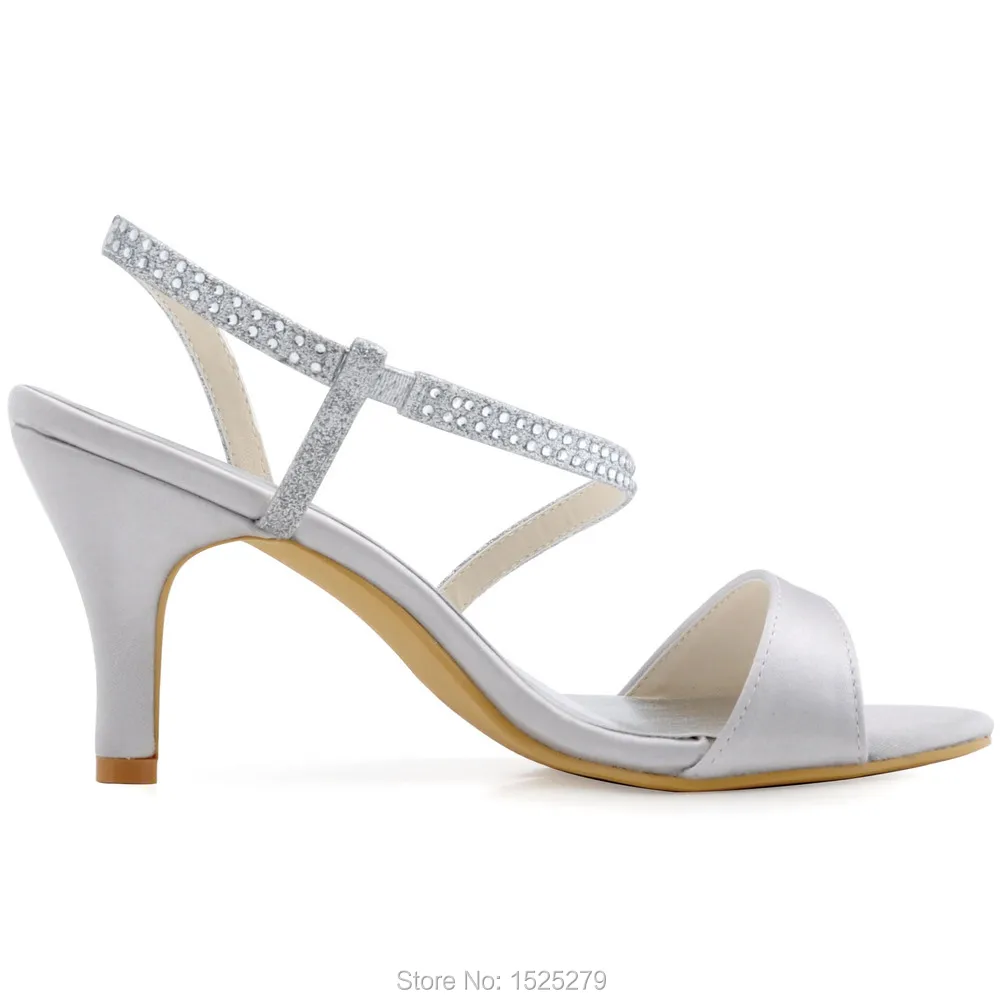 HP1531/серебристые женские босоножки; женские туфли невесты с открытым носком на высоком каблуке; блестящие летние свадебные вечерние модельные туфли для невесты