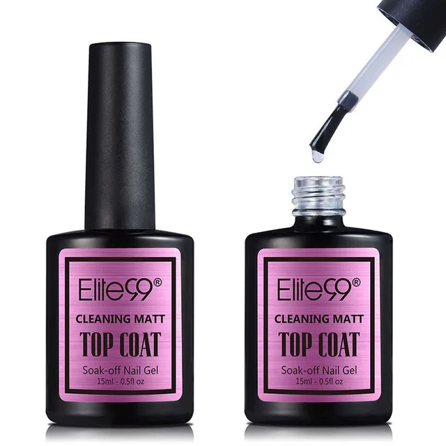 Elite99 Gel Nagel 15ml Top Coat Top + Basis Mantel Foundation für UV Gel Polish Beste Nagel Lack Lack matte Top UV Gel Lack