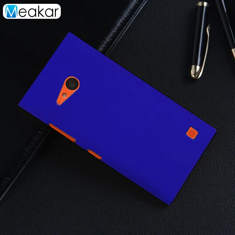 Пластик Coque 4.7For Nokia Lumia 730 чехол с подставкой и отделениями для карт для Nokia Lumia 735 730 RM-1040 RM-1038 Rm 1040 1038 чехол для телефона чехол-лента на заднюю панель - Цвет: blue