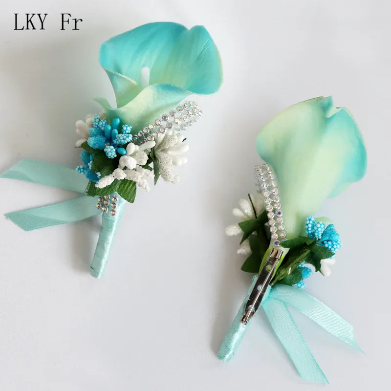 LKY Fr, искусственный цветок, Женихи, мужской корсаж на булавке, цветы, Свадебный корсаж для выпускного вечера, белый, розовый, бутоньерка для жениха, мужские свадебные цветы