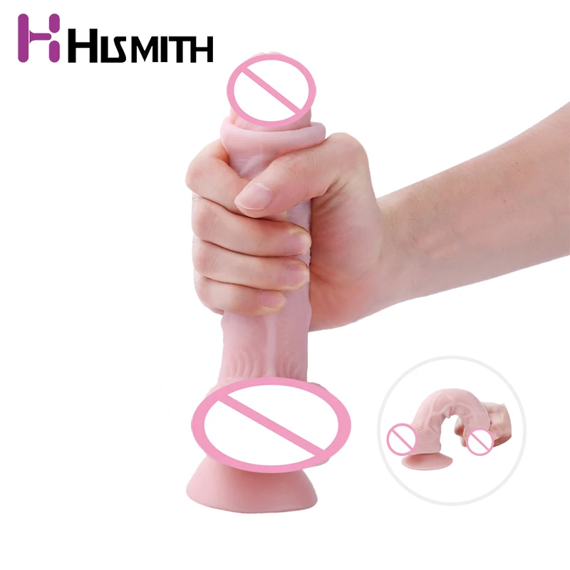 HISMITH реалистичный огромный фаллоимитатор вибратор телесного цвета