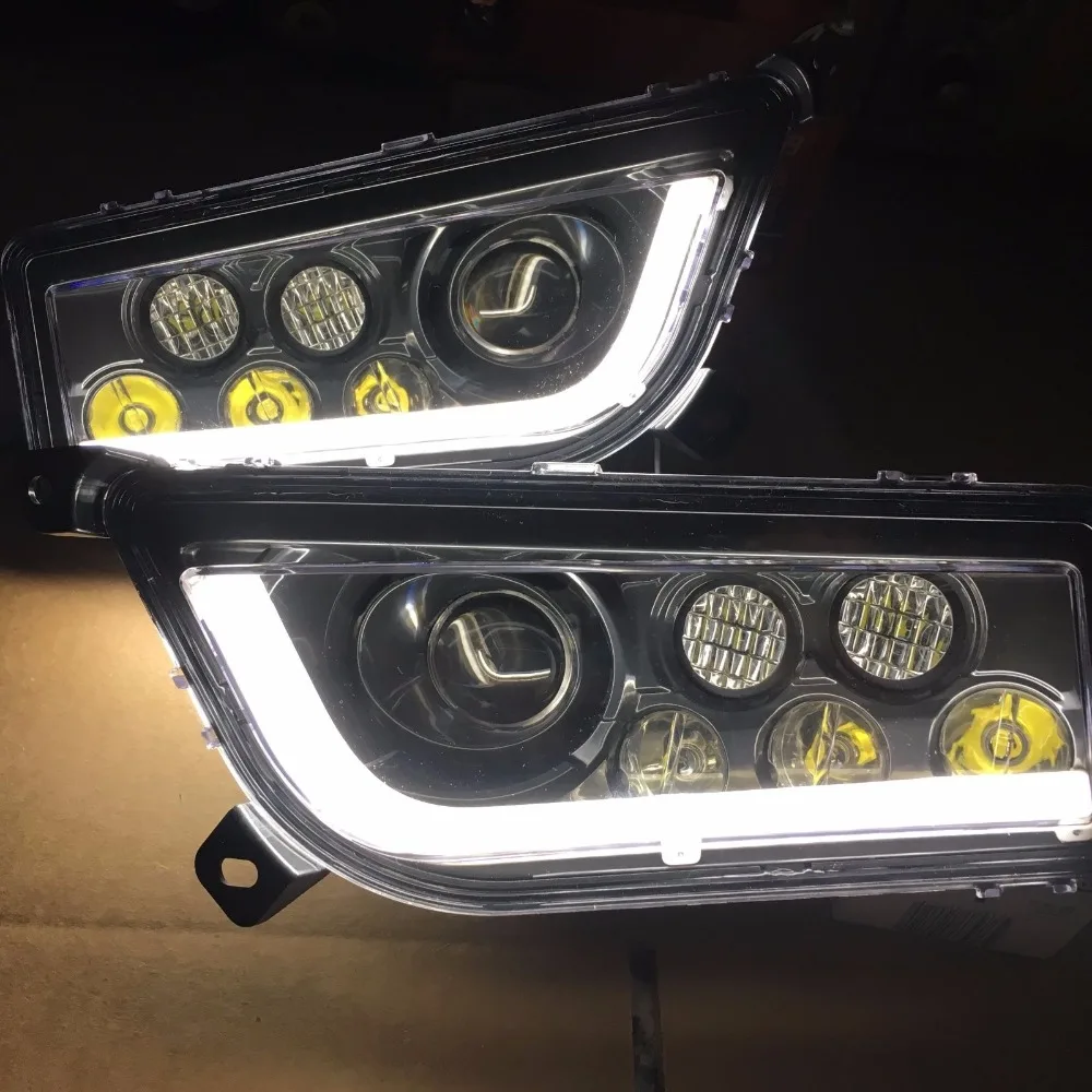SOYAVISION LED Headlights With Amber Halo For Polaris RZR XP 1000 / 900 / GENERAL (2014-2017) | Black Housing