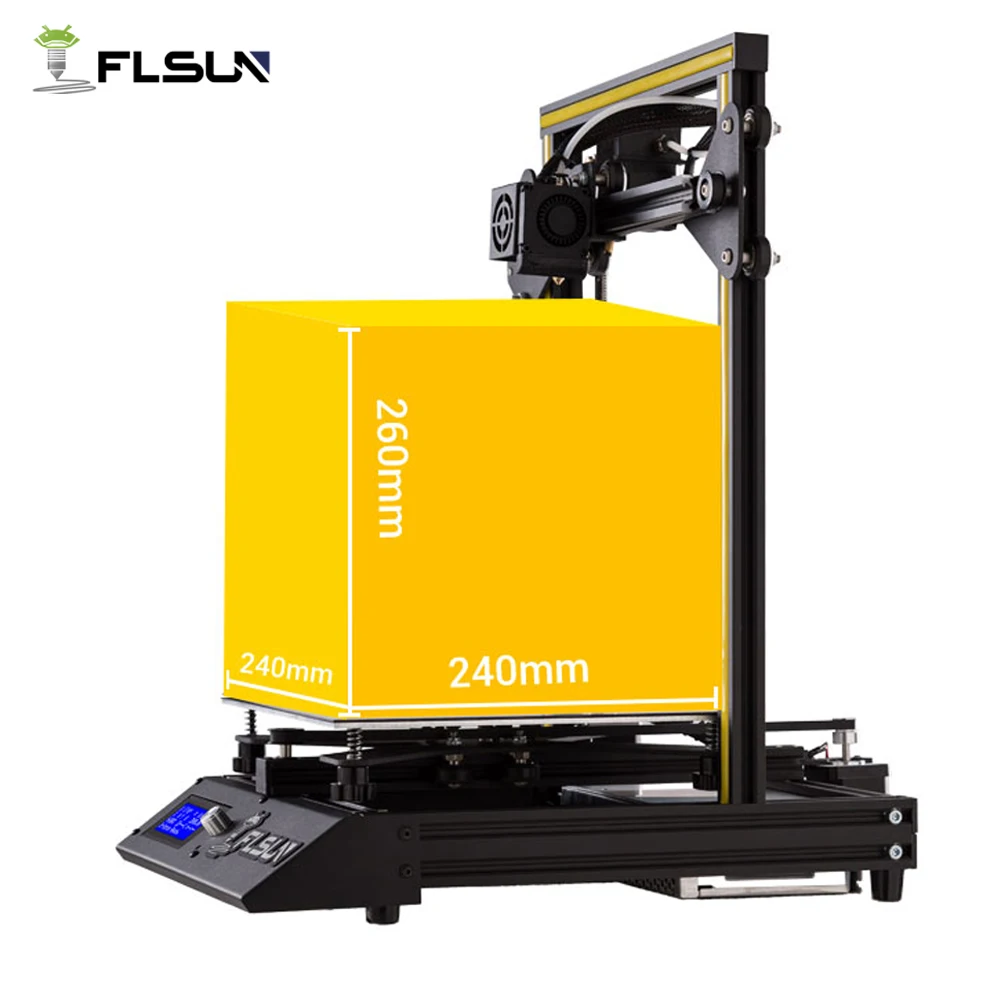 Flsun-F4 3D-принтеры металлический каркас готовые I3 3D-принтеры большая площадь печати 240*240*260 мм с открытым исходным кодом один рулон нити