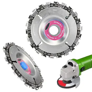 

Pokich Woodworking Chain Plate Angle Grinding Plate Power Tool Circular Saw Blade And Chain 22 Tooth Fine Cutting Set