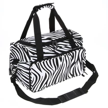 1Pcs Pro Big Salon Hair Tool Handbag Messenger Bag Zebra Hairdressing Portable Tool Case Hair Styling Tools Storage Toolkit