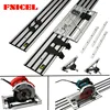 Carril de guía de sierra Circular eléctrico Universal con Base de sierra ajustable para sierra Circular, carpintería DIY, línea recta, doble capa ► Foto 1/6