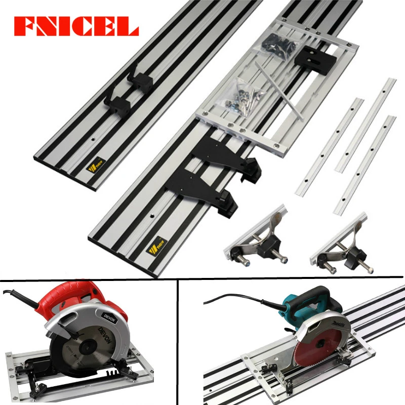 Universal Electric Circular Saw Guide Rail With Adjustable Saw Base For