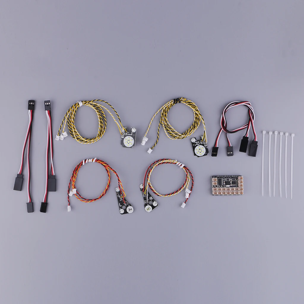 LED Light Headlight System Front Rear Flash Lamp for TRAXXAS TRX4/TR4 1/10 RC Crawler Car