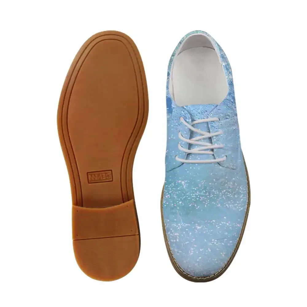 light blue oxford shoes