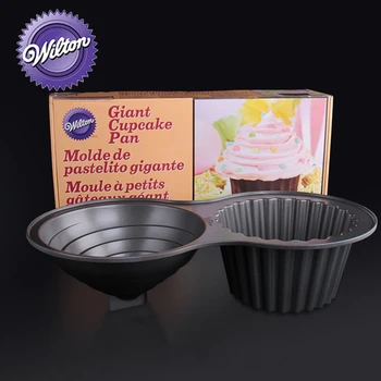 

Wilton Non-Stick Giant Cupcake Pan, Aluminum Alloy Jumbo Cupcake Cake Cheesecake Pans, Large Cupcake Cake Mold