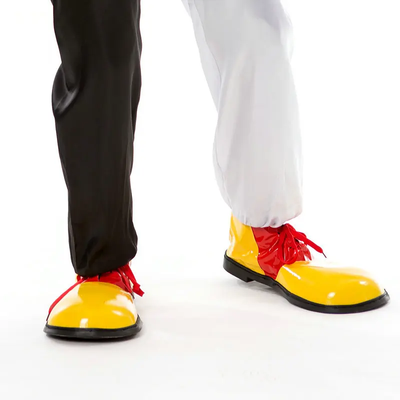 XEK Хэллоуин принадлежности реквизит костюм с клоун обувь кожа Прекрасный wyq243