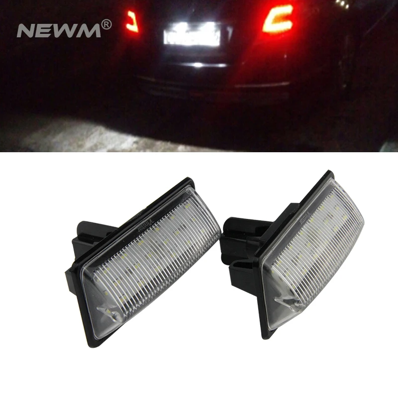 

2018 New Upgrade car rear license plate light Canbus LED Plate License Light for TEANA J31 TEANA J32 car tail number plate light