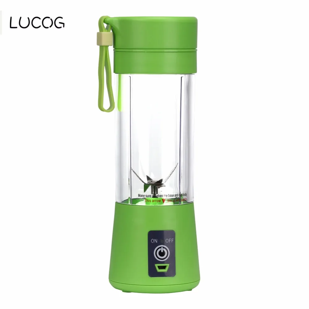 

LUCOG Portable Electric Fruit Juicer Mini Rechargeable Smoothie Maker Blenders Shake and Take Screw Portable USB Juicer Cup
