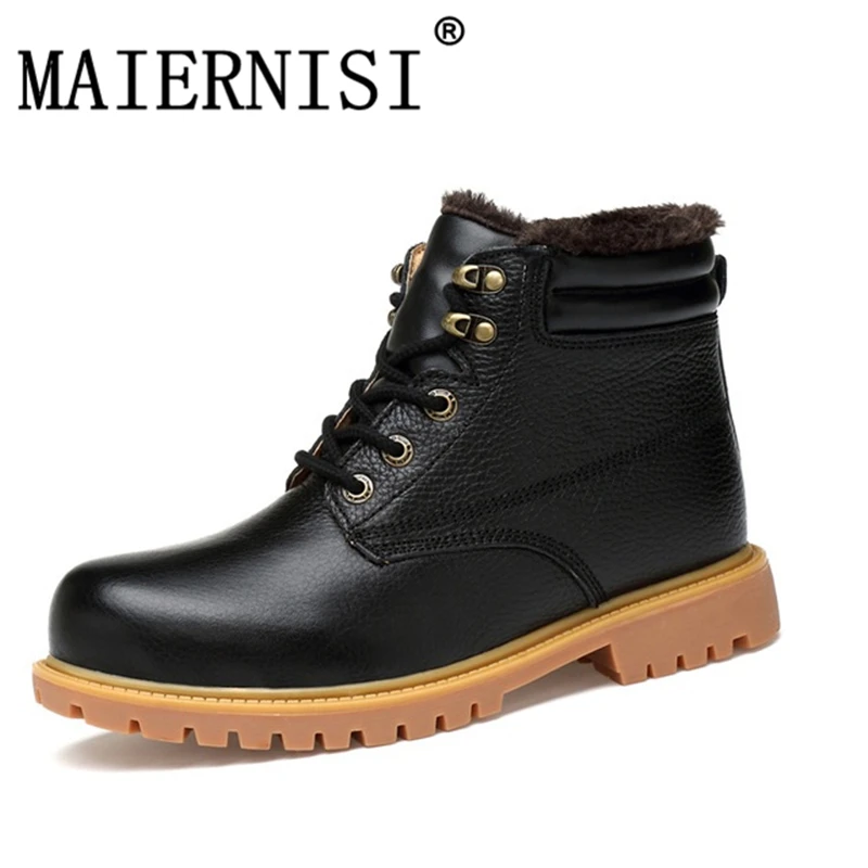 

Men's Boots High Quality Waterproof Footwear The New Autumn Winter Ankle Boots for Men Fashion Warm Boots Big Size 36~48