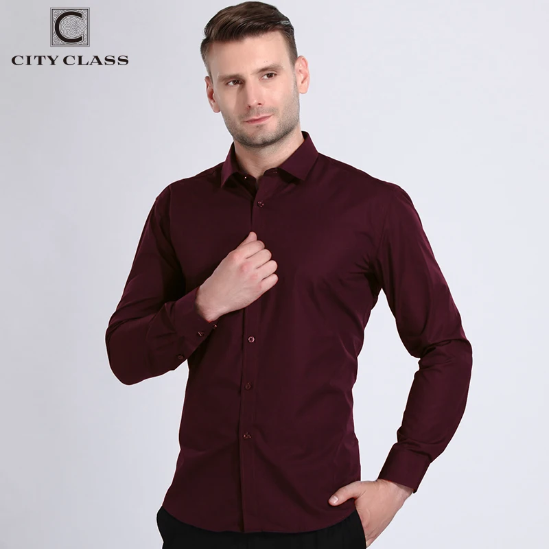 Город класса мужская одежда рубашка Slim Fit Рубашки для мальчиков Camisa социальной длинным рукавом человек Рубашки для мальчиков Высокое качество мыть и носить Для мужчин рубашка 1030