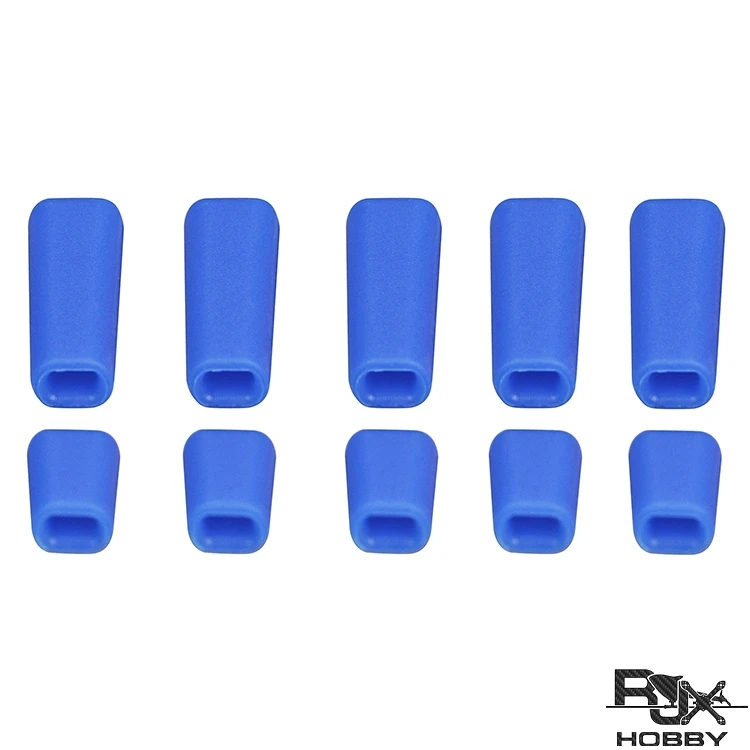 RJXHOBBY 10pcs Slicone Non-Slip Transmitter Switch Covers For Futaba Frsky Mikado JR X7 X12S X9DP (1)