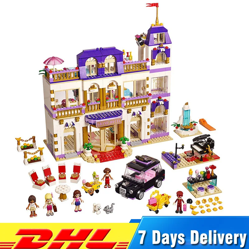 

1676Pcs Girl Heartlake Grand Hotel Model Compatible LegoINGlys 41101 Popular Kids Toys Building Kits Blocks Girl New Year Gifts