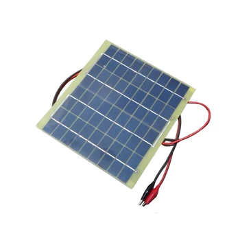 

High Quality 18V 5W Portable Solar Panel 290mAh Polycrystalline Silicon Solar Cell Panel Battery Charger Multipurpose Panel