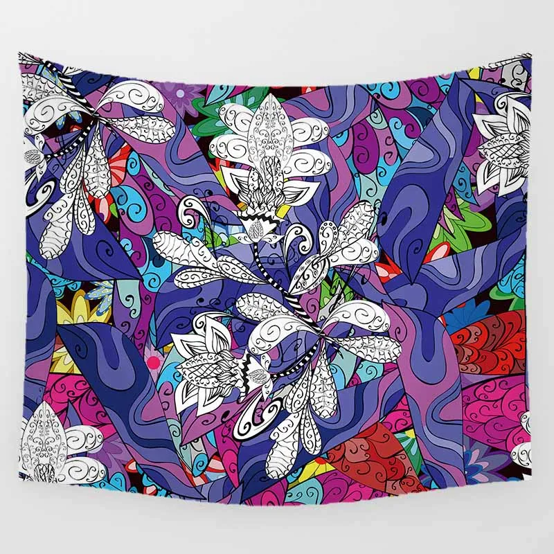 

Hot sale beauty color mandala tapestry creative wave pattern sea beach large tapestry wall hanging tapestry wall tapestry