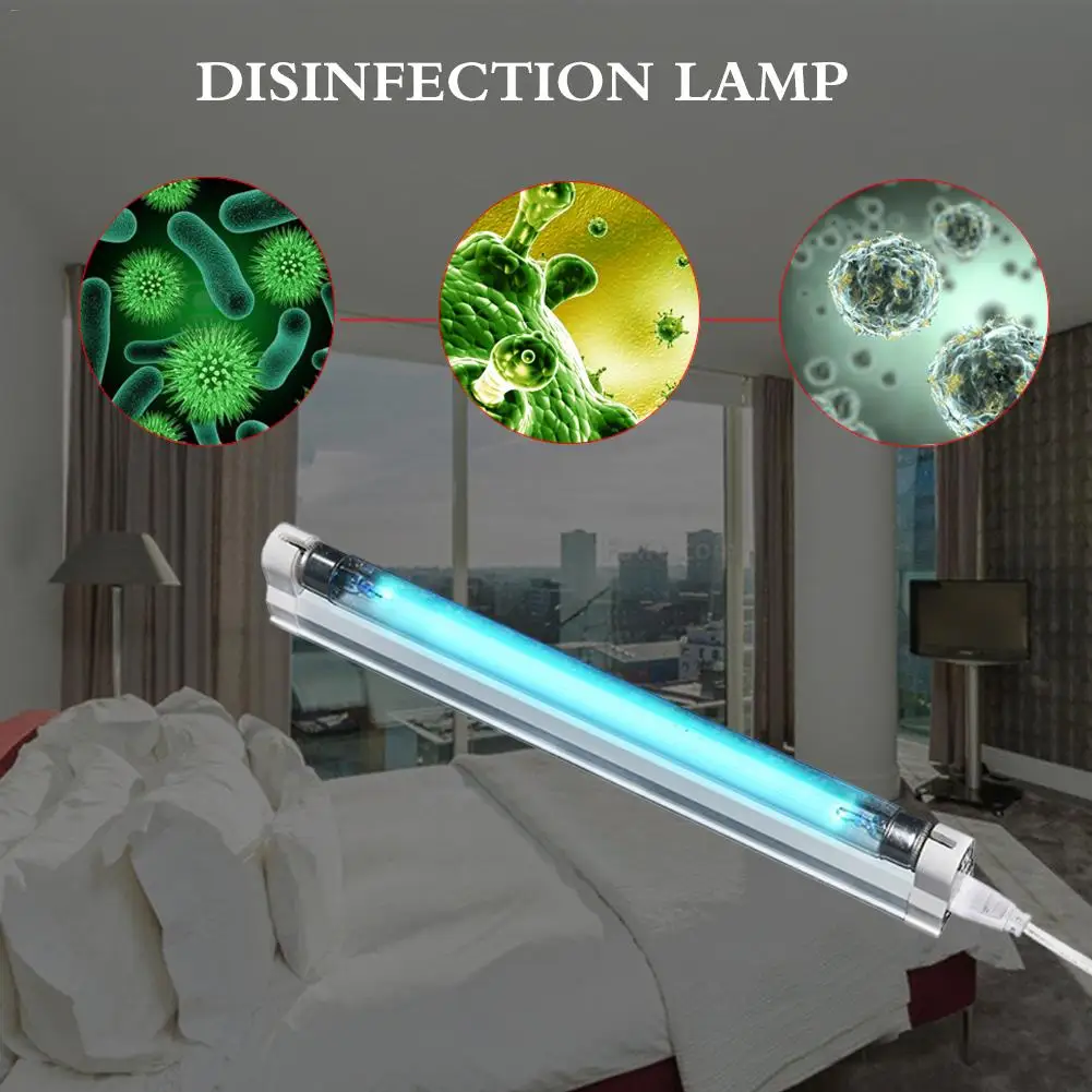 220 В 8 Вт УФ-светильник, стерилизатор, бактерицидная лампа, ультрафиолетовый светильник, генератор озона, дезинфекция, дезодор, трубка для удаления клещей