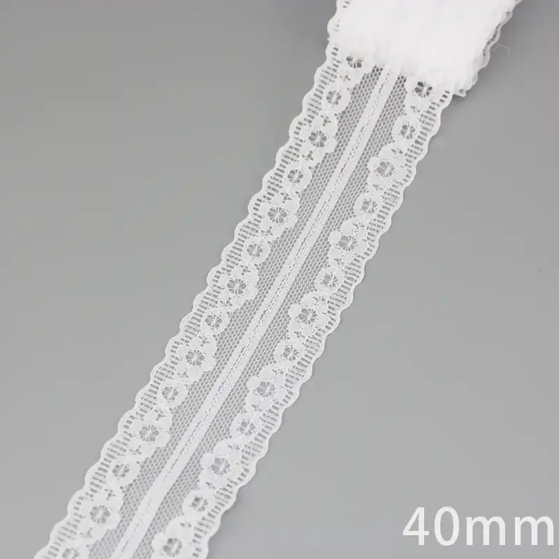 40mm trim lace fabric ribbon Webbing Decoration Love gift packing Material roll wholesale,Golden Yellow 5 yards//roll