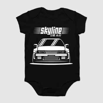 

Baby Onesie Baby Bodysuits kid t shirt Nissan Skyline R32 by Automotiveart Cotton Fashion Fashion Size