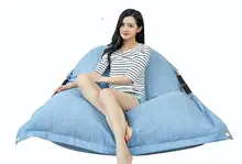 Factory 2016 new double lazy sofa Modern folding linen sofa bed home room corner beanbag chair