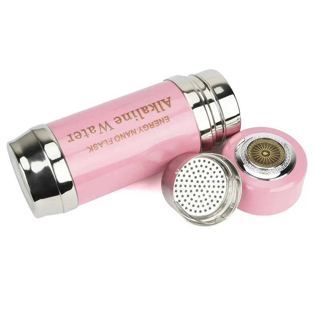 Alkaline Hydrogen Water Bottle Health Care Tourmaline Scalar Energy Nano Flask Negative Ion Water Ionizer Bottle with Filter