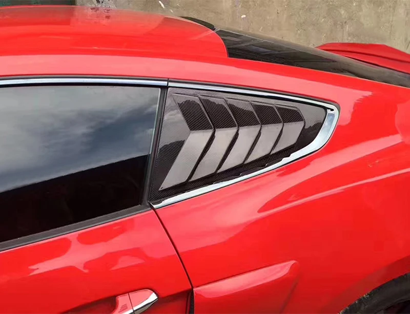 Для Ford Mustang- автомобильные аксессуары боковое заднее окно украшение затвора крышка отделка автомобильные аксессуары
