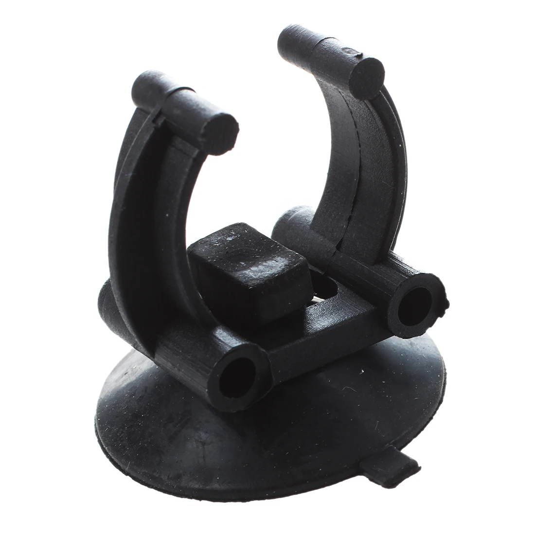 Plastic Aquarium Heater Clips Holder 33mm Dia Sucker 2 Pcs Blackin