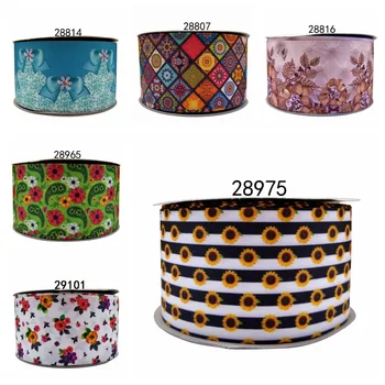 

Free shipping 50 yard cartoon printed grosgrain ribbon 28975