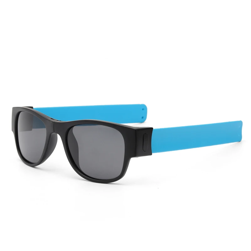 light blue Поляризованные солнцезащитные очки с цветной пленкой, брендовые дизайнерские ультралегкие складывающиеся солнцезащитные очки UV400# SP9008TR - Цвет линз: light blue