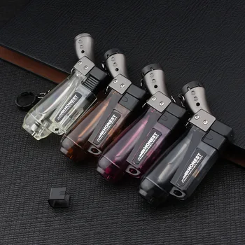 

High Capacity Compact Butane Jet Turbo Torch Lighter 1300'C Lighter Petrol Lighter No Gas Random Color