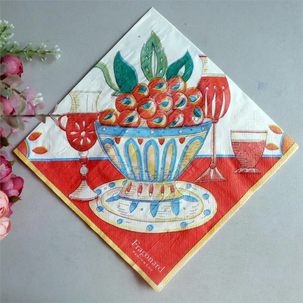 2 x Decoupage serviette 33x33cm 2 ply paper serviettes for decoupage