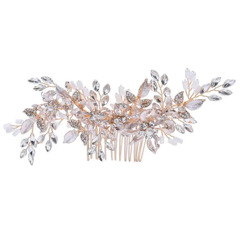 

NPASON Hair Jewelry 2019 Fashion Bride Hairpin Handmade High Quality Headwear Wedding Dress Crystal Accessories S8170