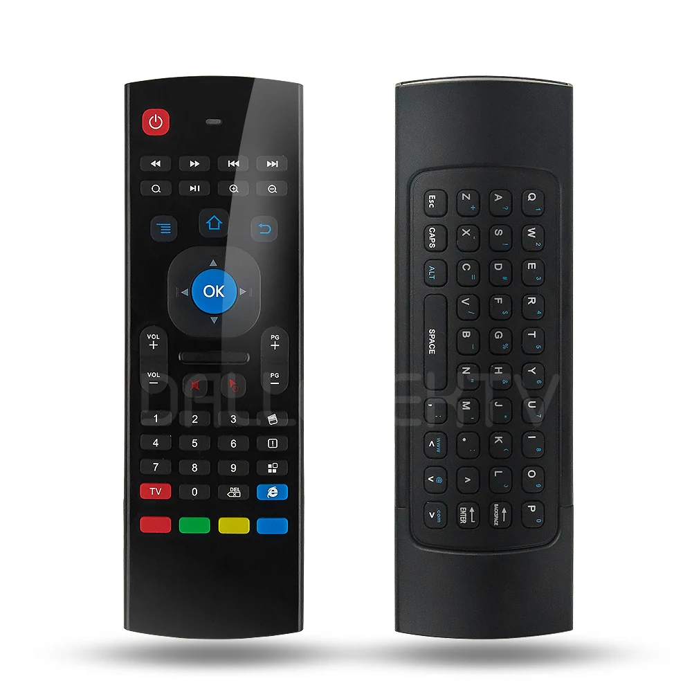 MX3 Fly Air mouse 2,4 ГГц беспроводной мини пульт дистанционного управления с QWERTY клавиатурой для универсального Android 6,0 7,1 Smart tv Box