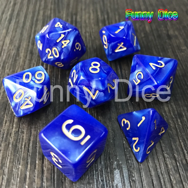 Переносные игральные кубики 56 ⑤ пакет MTG RPG DnD кости DND настольные игры набор из 8