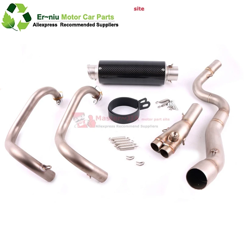 

NIJIA 250 300 250R motorcycle exhaust muffer full system for kawasaki ninja250r ninja250 nanja300 nanjia250r