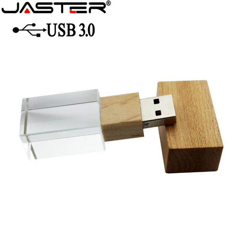 JASTER USB 3,0 креативный деревянный флеш-накопитель с кристаллами 4 Гб 16 г 32 Гб 64 Гб USB флеш-накопитель карта памяти(более 10 шт. бесплатный логотип