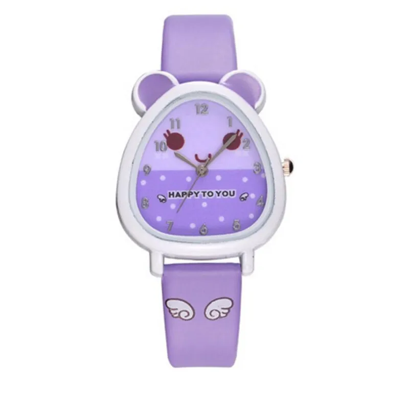 Детские часы с милыми животными, детские часы с героями мультфильмов, часы для девочек и мальчиков, резиновые часы, детские резиновые ручные часы, montre enfant# C - Цвет: D