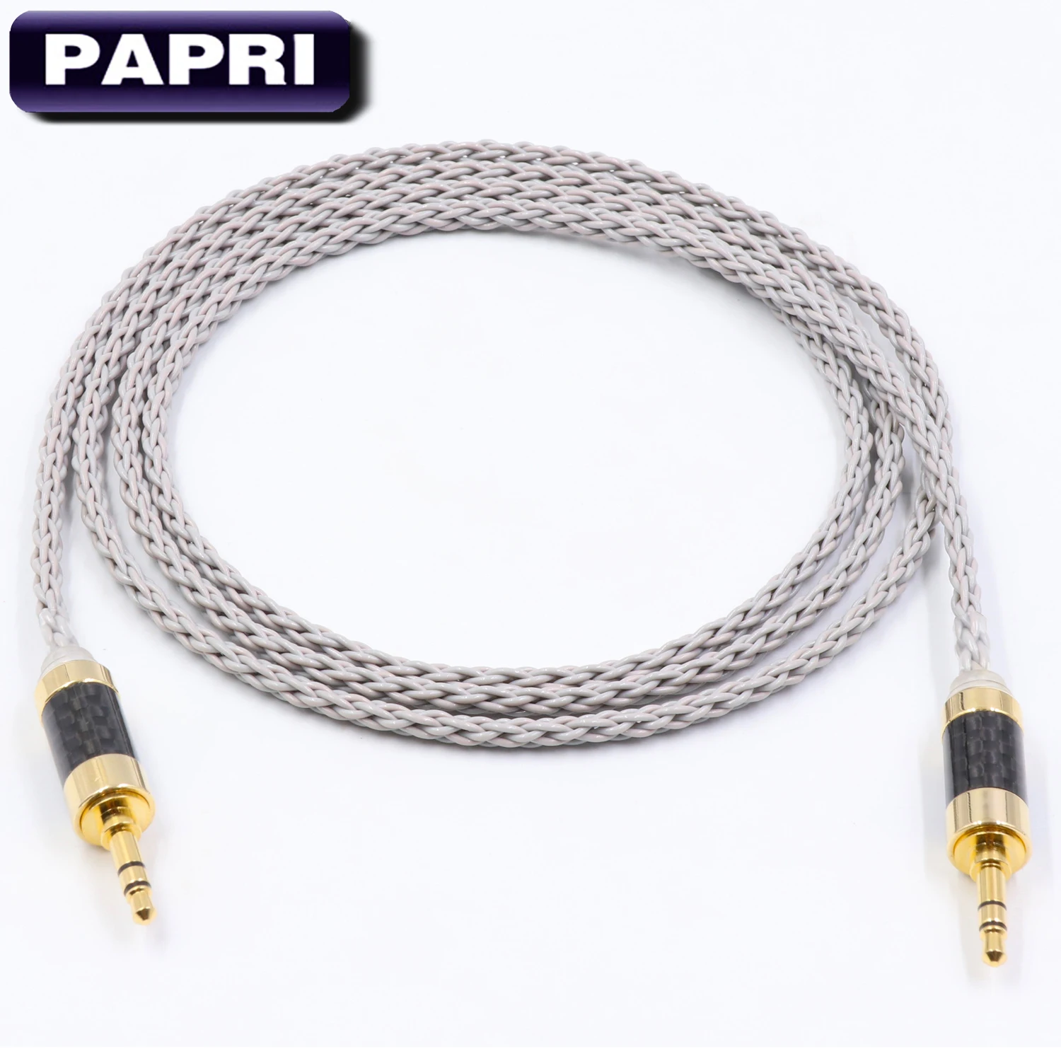 PAPRI AUX Male To Male Headphone Upgraded Cable PVC 6N 99 99997 OCC DIY Audio Cables HiFi Amplifier Wires