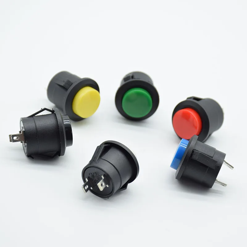 6 шт. 16 мм Φ круглый переключатель 6A 125V/3A 250VAC|Выключатели| |