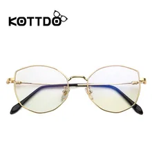 Кошачий глаз Bril оправа Vrouwen ретро металл Brillen прозрачные линзы прозрачный оптический Brilmontuur Spektakel Eyewear Galsses