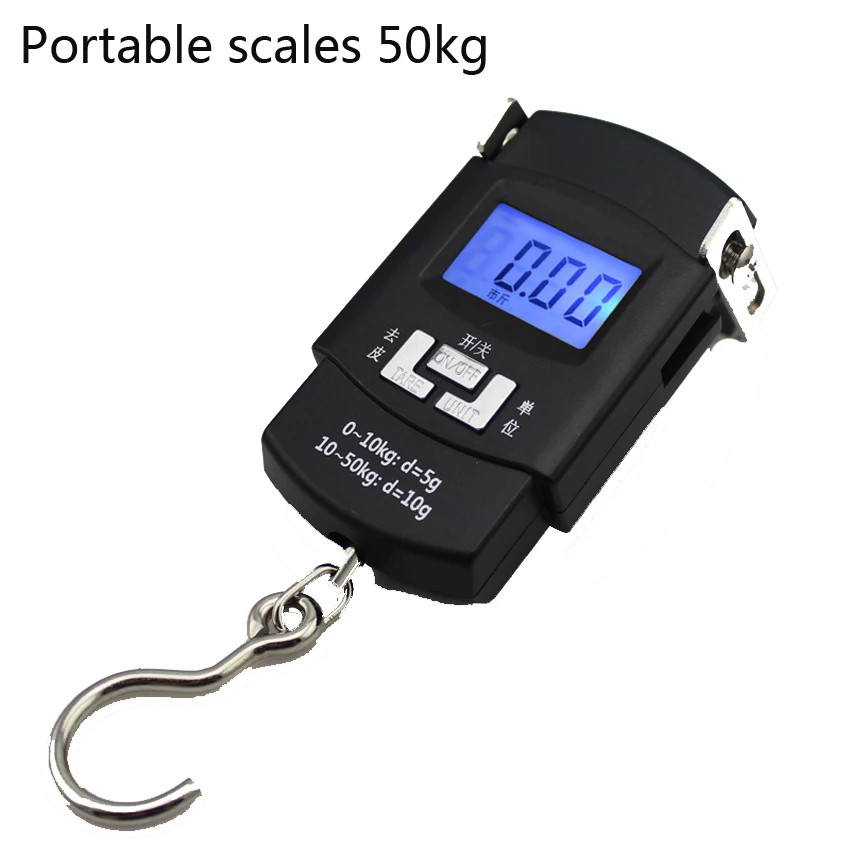 Portable electronic scales weighing 50kg/1g Hanging scale weighing with