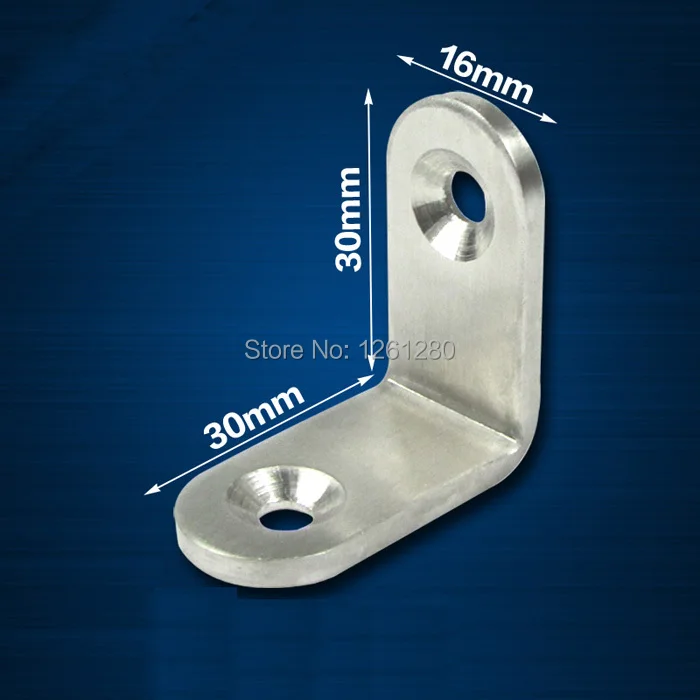 Стоимость доставки 30*30 мм L металла угловой кронштейн полки Поддержка Угол код мебель установки DIY часть крепежа бытовой оборудования