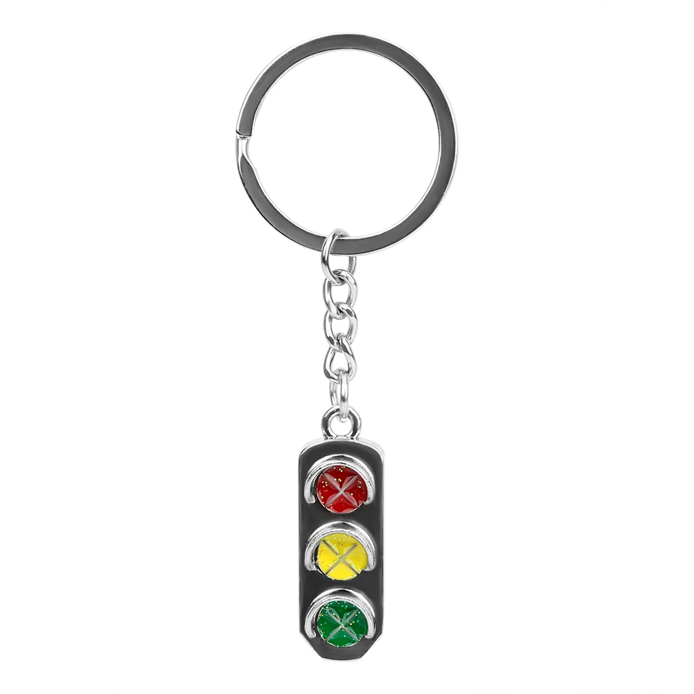 Key fob Traffic Signal Shape Traffic Light Key Rings Ornament Car