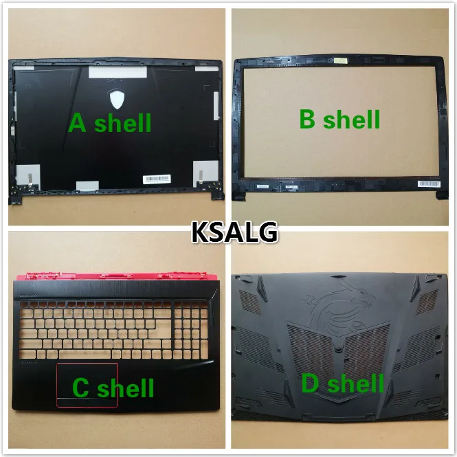 

New LCD Bezel Rear Lid for MSI GE63 GE63VR Palmrest Back Hinge Cover Base Screen Frame Keyboard Shell Top Housing Bottom Case